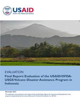 USGS Volcano Disaster Assistance Program in Indonesia