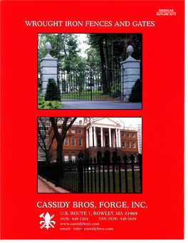 Cassidy Bros. Forge, Inc - a U.S