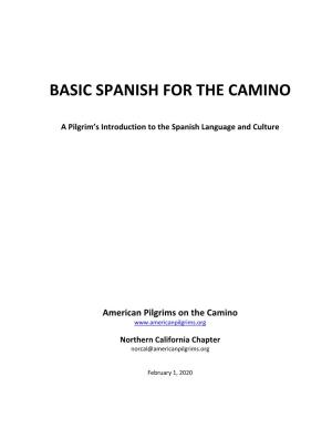 Basic Spanish for the Camino