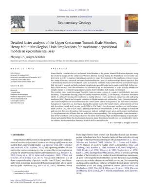 Detailed Facies Analysis of the Upper Cretaceous