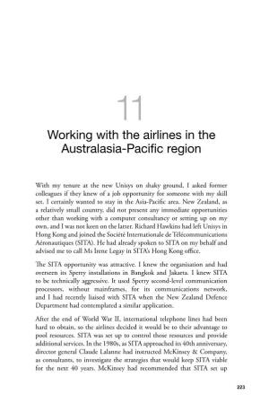 11. Working with the Airlines in the Australasia-Pacific Region