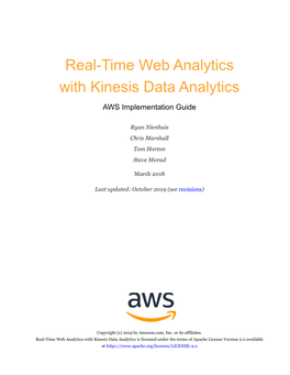 Real-Time Web Analytics with Kinesis Data Analytics