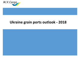 Ukraine Grain Ports Outlook - 2018 the History of Grain Is the History of Odessa 2018- Population Sensus 1892