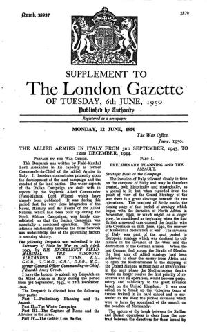 The London Gazette of TUESDAY, 6Th JUNE, 1950