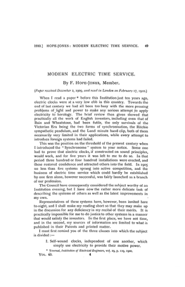 Modern Electric Time Service. 49