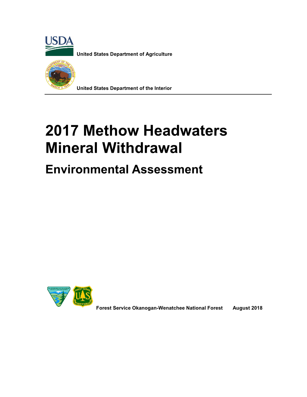 Methow Headwaters Minneral Withdrawal Environmental