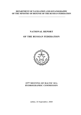 National Report of Russian Federation