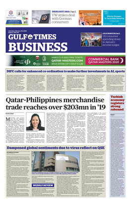 Qatar-Philippines Merchandise Trade Reaches Over $203Mn