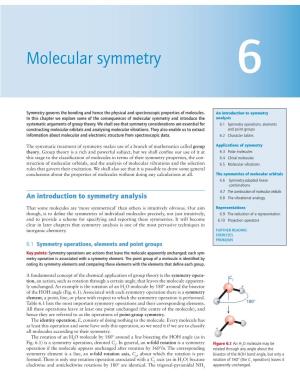 Molecular Symmetry 6