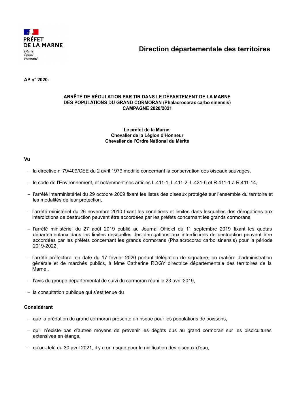 Direction Départementale Des Territoires