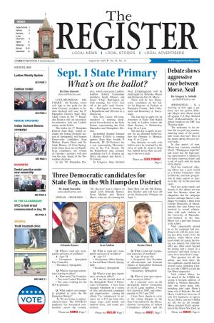 Sept. 1 State Primary