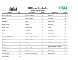 2014 Annual Coop Catalog 850000 Science Section