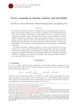 Curve Counting on Abelian Surfaces and Threefolds