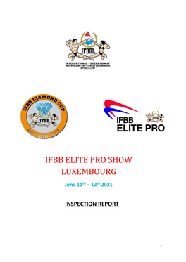 Ifbb Elite Pro Show Luxembourg