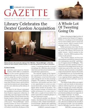 Gazette Volume 21, No