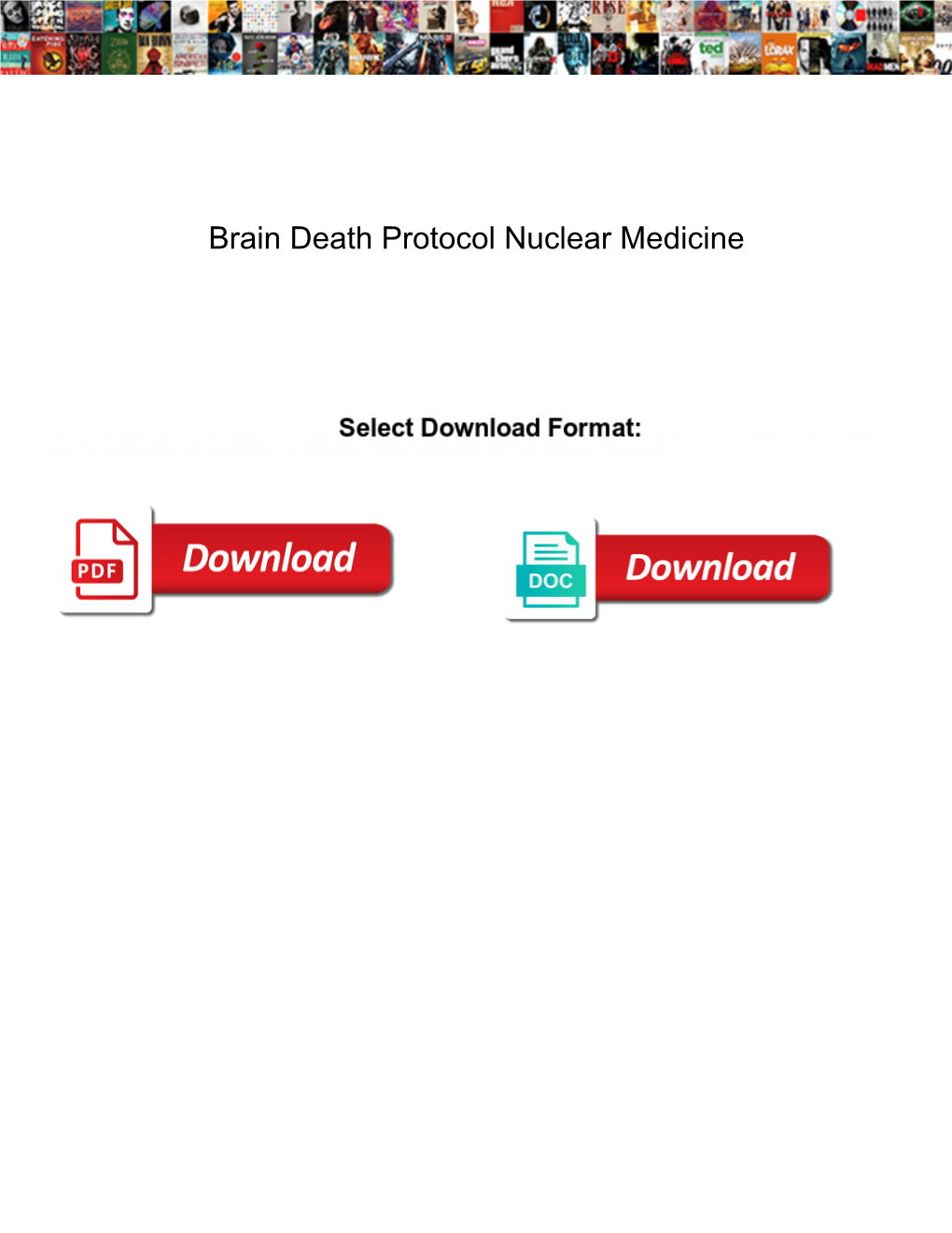 Brain Death Protocol Nuclear Medicine