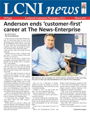 Anderson Ends 'Customer-First' Career at the News-Enterprise