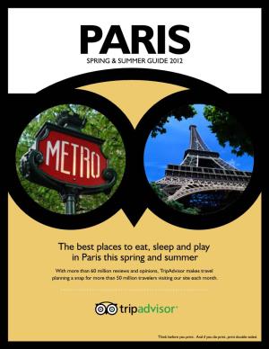 Paris Spring & Summer Guide 2012