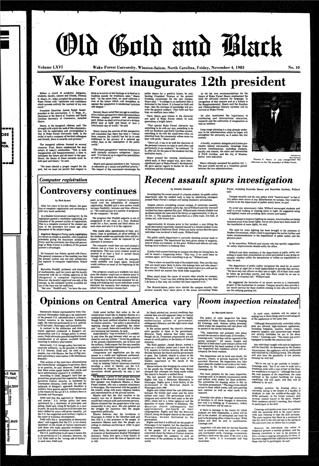 Wake Forest Inaugurates 12Th President