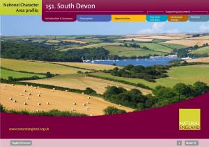 151. South Devon Area Profile: Supporting Documents
