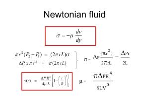 Non-Newtonian Fluids Flow Characteristic of Non-Newtonian Fluid