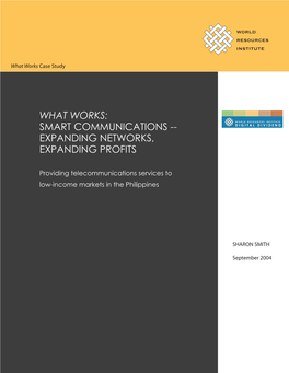 What Works: Smart Communications -- Expanding Networks, Expanding Profits