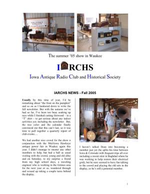 IARCHS NEWS - Fall 2005