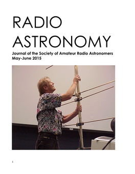 Journal of the Society of Amateur Radio Astronomers May-June 2015