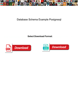 Database Schema Example Postgresql
