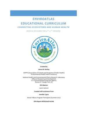 Enviroatlas Educational Curriculum Connecting Ecosystems and Human Health