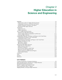 Chapter 2 Higher Education in Science and Engineering