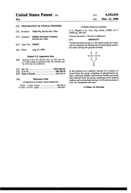 United States Patent (19 11) 4,192,810 W 45) Mar