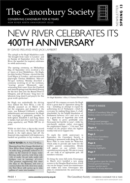 New River Celebrates ITS 400Th Anniversary by David Ireland and Jack Lambert