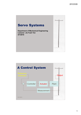 Servo Systems