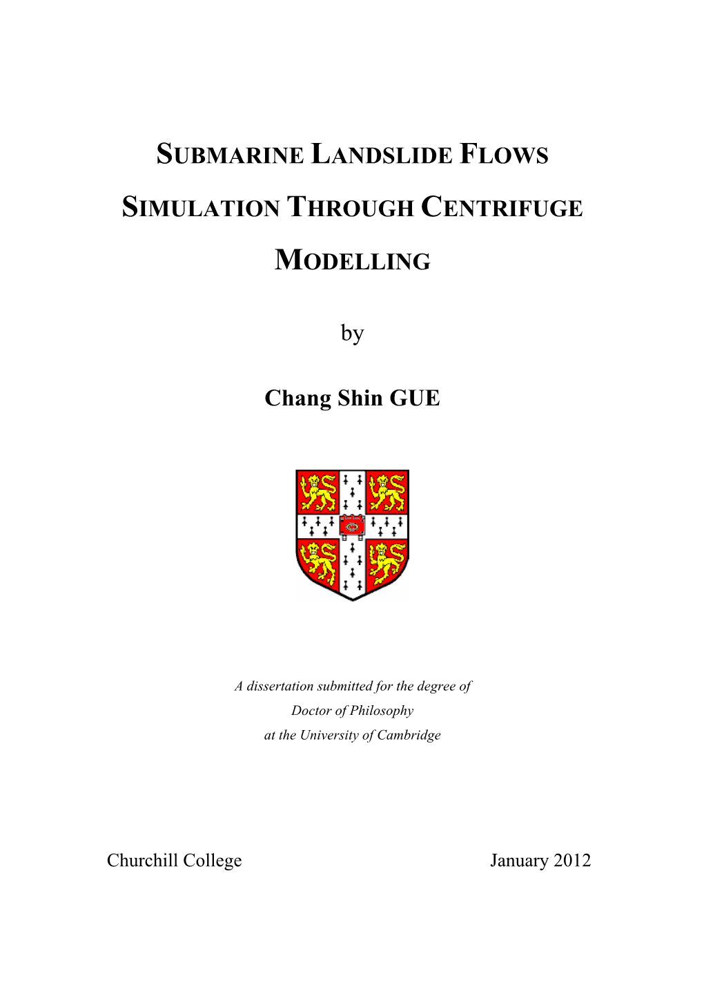 Submarine Landslide Flows Simulation Through Centrifuge Modelling