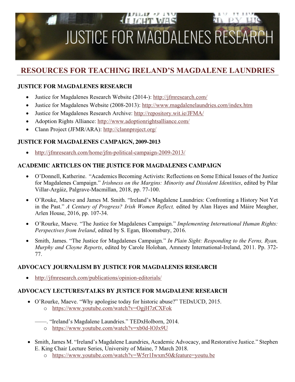 Resources for Teaching Magdalene Laundries.Pdf