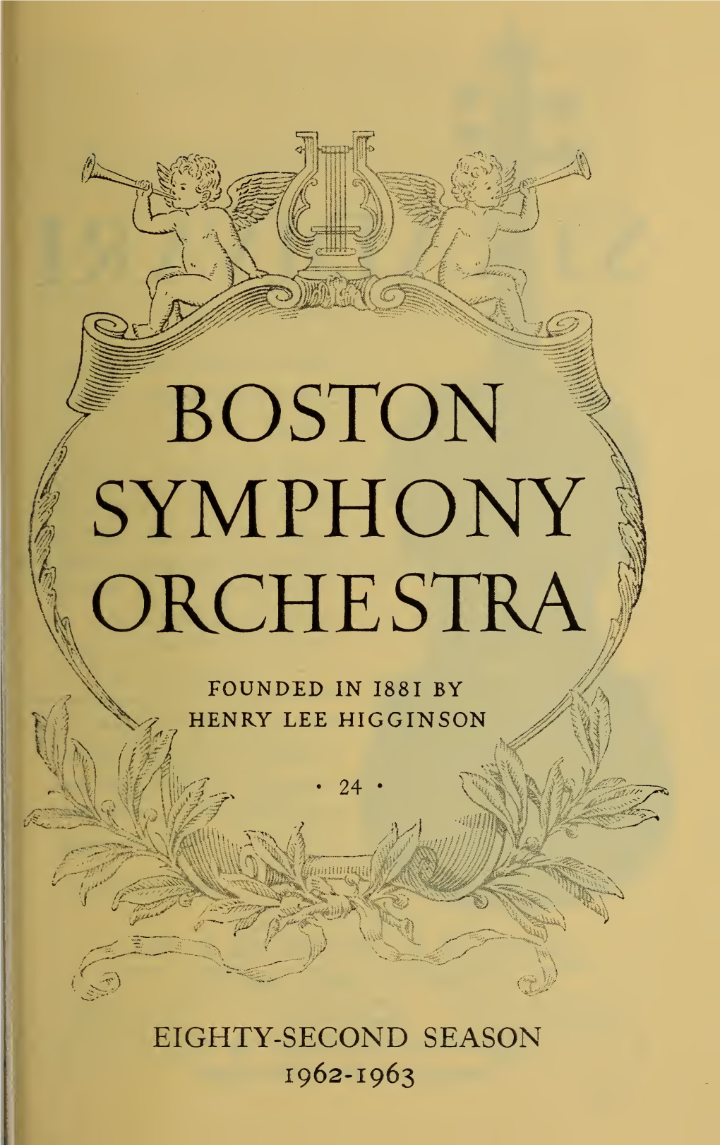 Boston Symphony Orchestra Concert Programs, Season 82, 1962-1963
