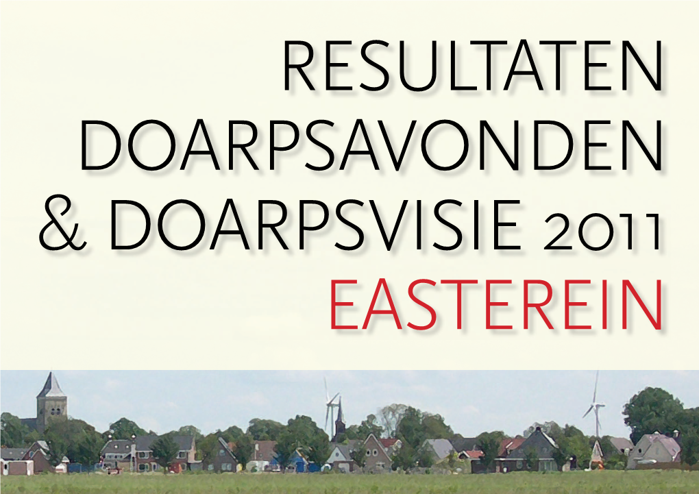 Dorpsvisie Easterein NL 2011