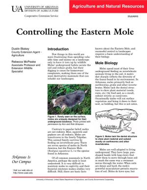 Controlling the Eastern Mole