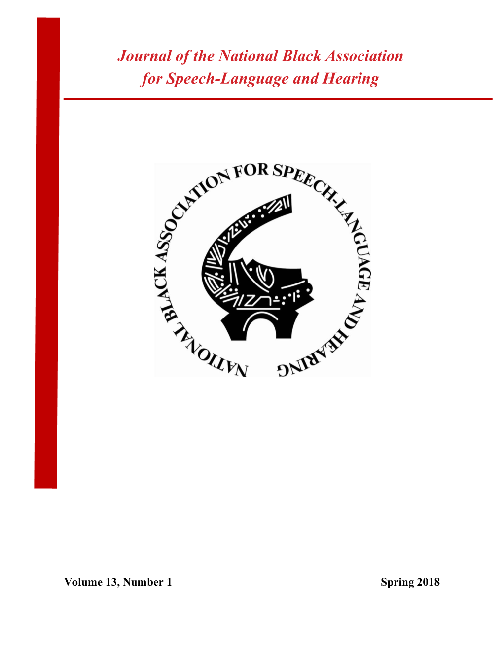 Journal of the National Black Association for Speech-Language and Hearing