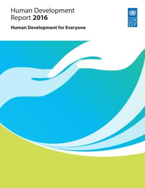Human Development Report 2016