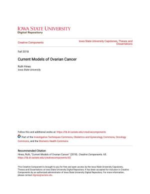 Current Models of Ovarian Cancer