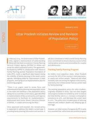 Uttar Pradesh Initiates Review and Revision of Population Policy