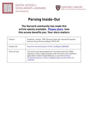 Parsing Inside-Out