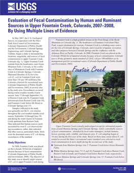 Fountain Creek, Colorado, 2007–2008, by Using Multiple Lines of Evidence