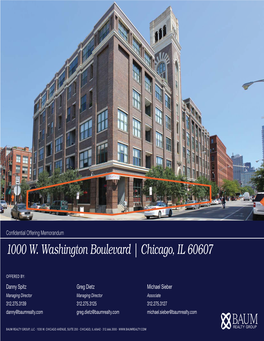 1000 W. Washington Boulevard | Chicago, IL 60607