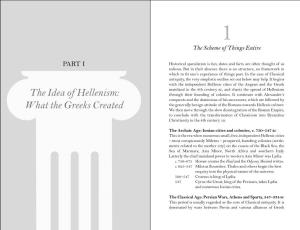 The Idea of Hellenism: What the Greeks Created
