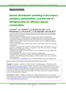 Problems, Potentialities, and the Role of Biological Data for Effective Species Conservation