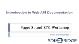 Introduction to Web API Documentation
