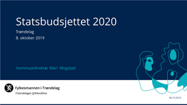 Statsbudsjettet 2020 Trøndelag 8